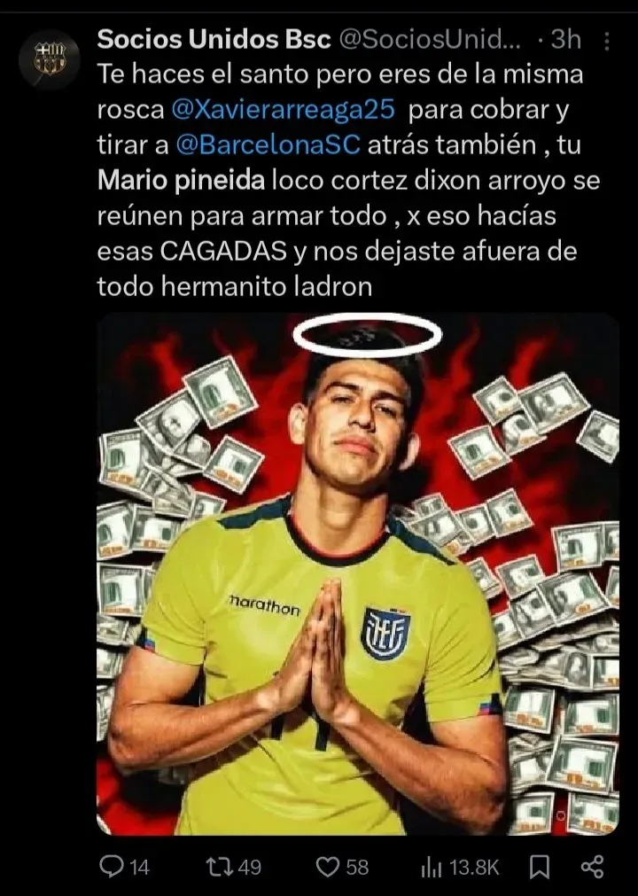 Amenazas a jugadores de Barcelona.