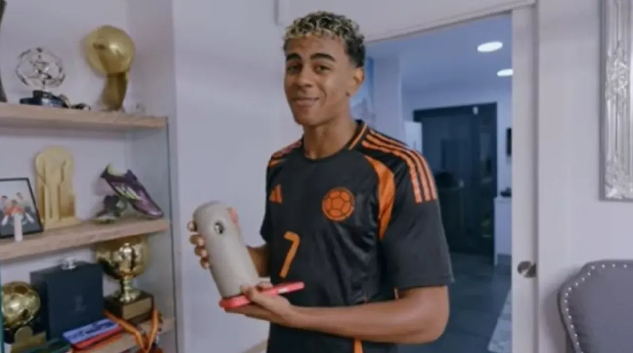 Lamine Yamal apareció con la camiseta de Luis Díaz y la Selección Colombia