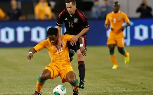 Chaco Giménez, en un amistoso vs. Costa de Marfil en 2013 (Getty Images)