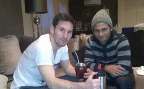 Messi al lado de Maximiliano Biancucci. (@maxibiancucchi)