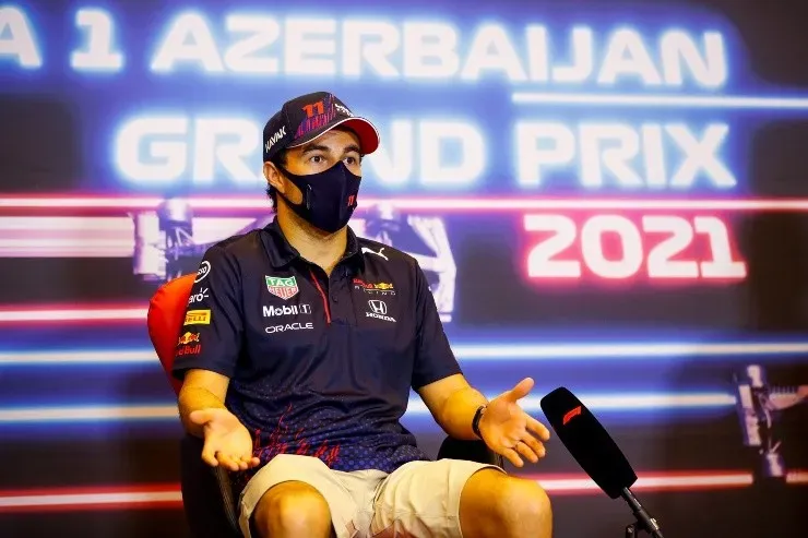 Sergio Pérez festejó junto a su familia. Getty.