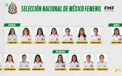 Foto: Twitter oficial de la Selección femenil de México.