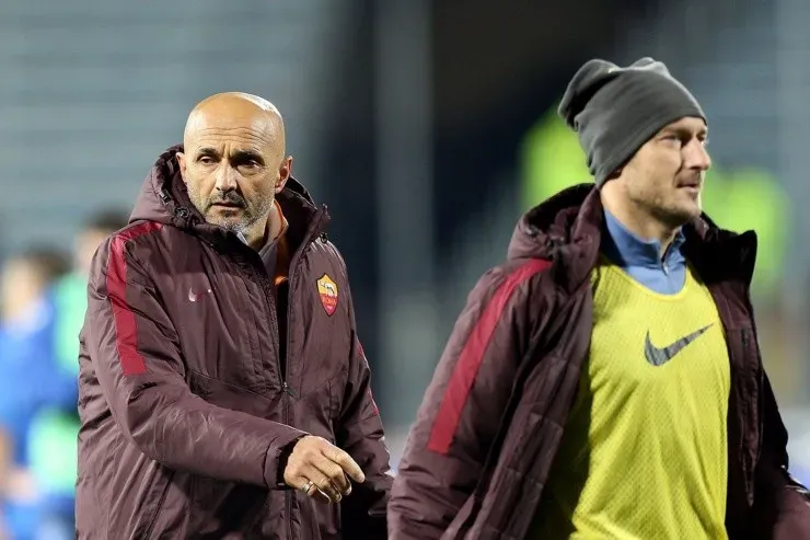Luciano Spalletti y Francesco Totti