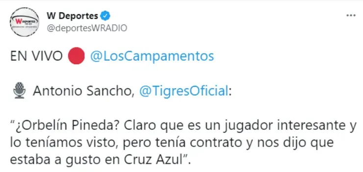 Orbelín Pineda rechazó a Tigres UANL