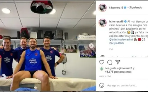 Cuenta de Instagram de Héctor Herrera