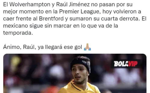 Muy mal momento de los Wolves.