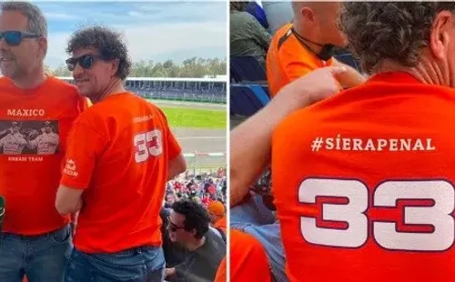 Las playeras de los fanáticos de Verstappen