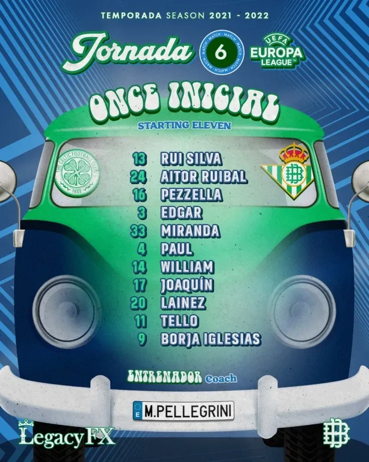 Diego Lainez titular en Real Betis