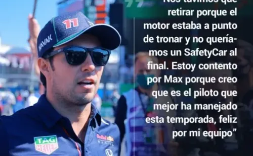 Declaraciones de Sergio Pérez tras el GP de Abu Dabi (Bolavip)