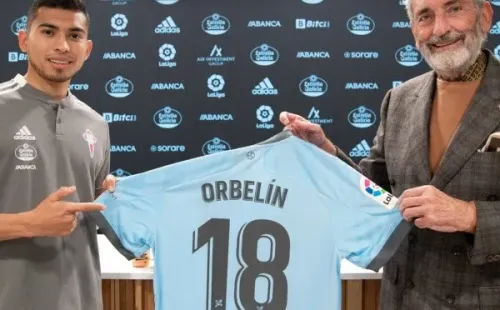 El dorsal de Orbelín Pineda en Celta de Vigo