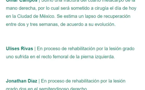 Comunicado oficial de Santos Laguna