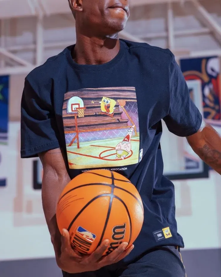 Colección de ropa NBA + Bob Esponja. (Cortesía NBA)
