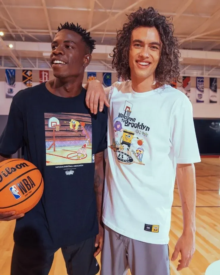 Colección de ropa NBA + Bob Esponja. (Cortesía NBA)