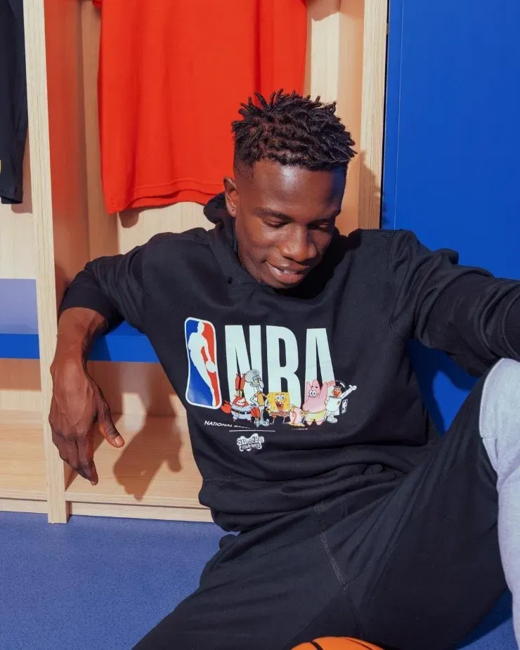Colección de ropa NBA + Bob Esponja. (Cortesía NBA)
