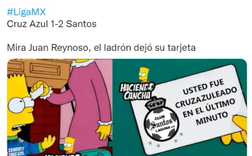 Meme de Twitter: Cruz Azul 1-2 Santos Laguna