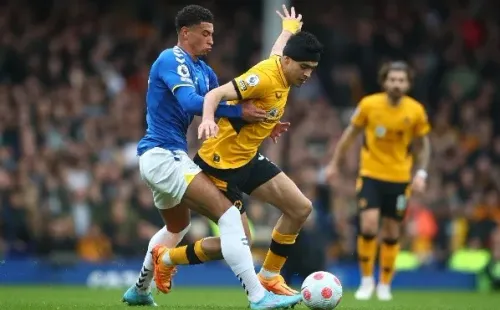 Raúl Jiménez, buen partido ante Everton (Getty Images)