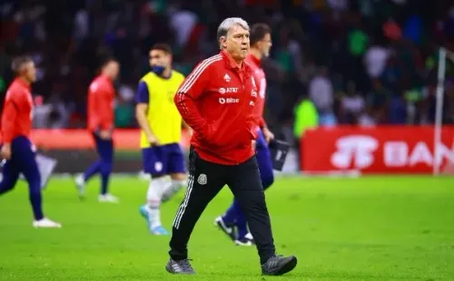 Así se retiró Martino.