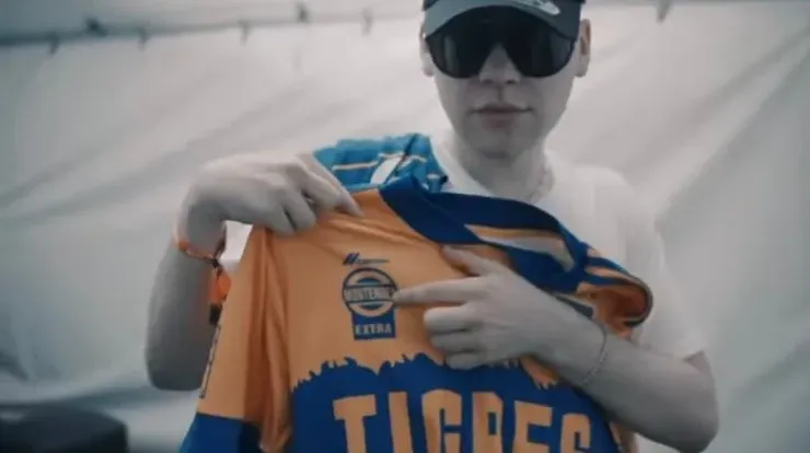 Bizarrap, aficionado de Tigres UANL en México