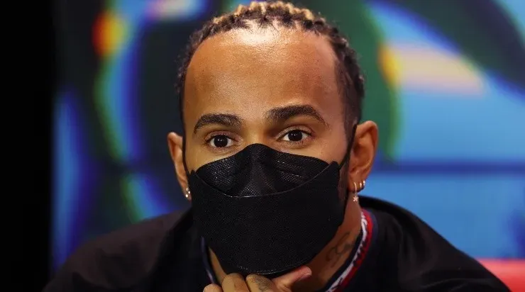 Hamilton, con sus aros en Australia. (Getty)