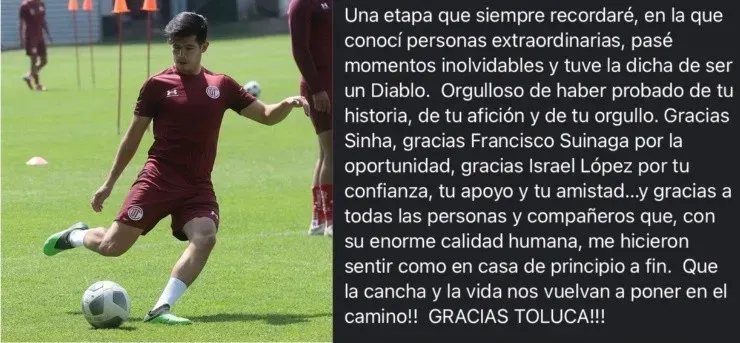 Diego Rosales se marcha de Toluca