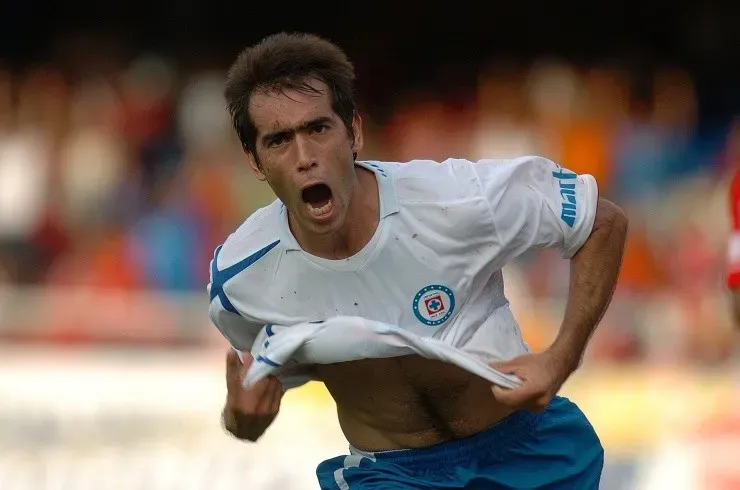 César Delgado en el Apertura 2007, su último torneo con Cruz Azul.