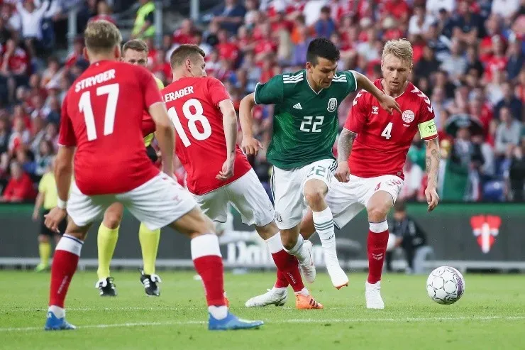 Hirving Lozano México vs Dinamarca 2018
