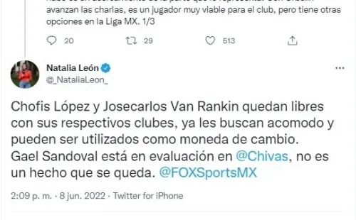 Chivas no quiere a la Chofis