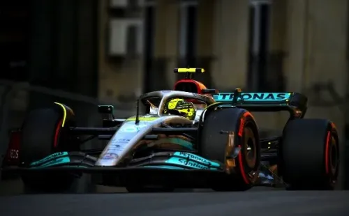 Lewis Hamilton no la pasó bien en Bakú (Getty Images)