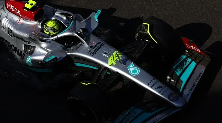 Hamilton, uno de los que más sufrió el ‘porpoising’. (Getty)