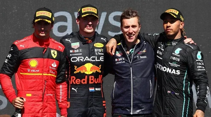 El podio del GP de Canadá. (Getty Images)