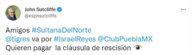 Tigres UANL va por Israel Reyes