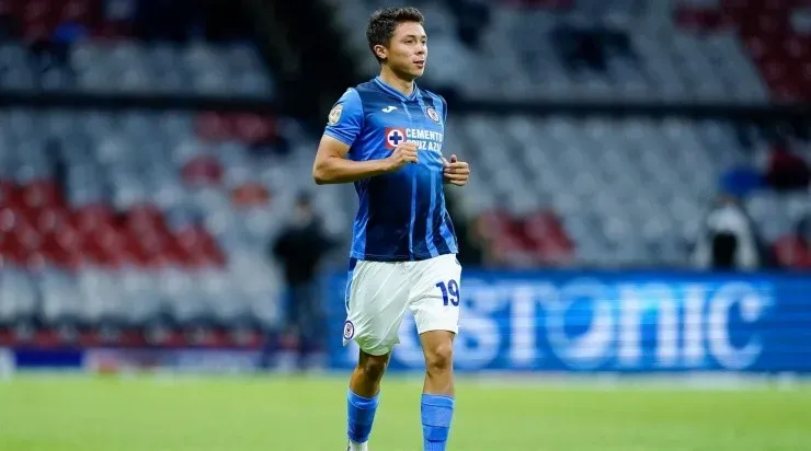 Ciudad de Mexico, 26 de julio de 2021. Rodrigo Huescas, durante el partido de la jornada 1 del torneo Grita Mexico Apertura 2021 de la Liga BBVA MX, entre la Máquina Celeste de la Cruz Azul y Mazatlán FC , celebrado en el estadio Azteca. Foto: Imago7/Rafael Vadillo