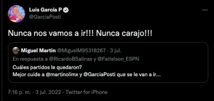 Luis García confirma si piensa salir de TV Azteca | Twitter: @GarciaPosti
