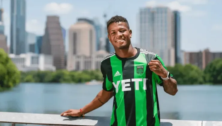 Washington Corozo con la camiseta de Austin FC | Twitter: Austin FC