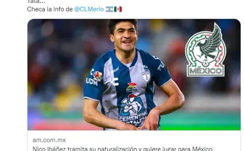 Nico Ibáñez sueña con el Tri. (Twitter @superdeportivo)