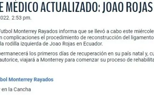 Foto: Página oficial de Rayados de Monterrey.