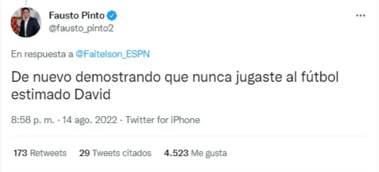Fausto Pinto contra David Faitelson
