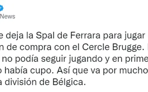 Teun Wilke: Cerrado su pase a Bélgica. (@KeryNews)