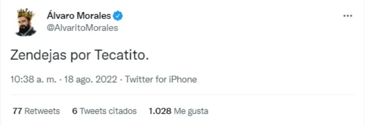 Álvaro Morales pide por Alejandro Zendejas