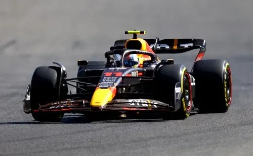 Sergio Pérez y un 2º lugar que no sirve de mucho (Getty Images)