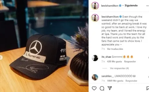 Foto: IG / Lewis Hamilton