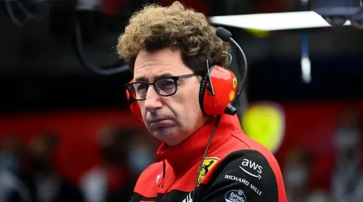 Binotto preocupado, una imagen común en 2022. (Getty)