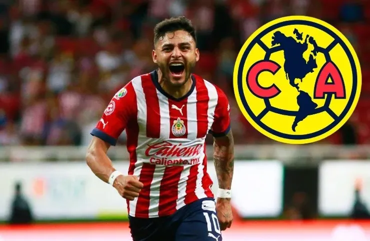 GUADALAJARA, MEXICO - JULIO 20: Ernesto Alexis Vega () del Chivas en festejo despues de anotar el primer gol de su equipo durante el juego de la jornada 4 del Torneo Apertura 2022 de la Liga BBVA MX en el Estadio AKRON el 20 de julio de 2022 en Guadalajara, Mexico. (Foto: Alfredo Moya/JAM MEDIA)