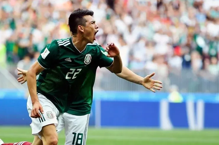 Lozano marcó ante Alemania en 2018. Créditos: Imago7