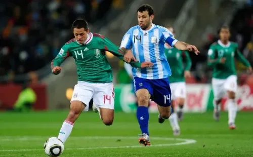 Chicharito Hernández en el Mundial 2010 (Getty Images)
