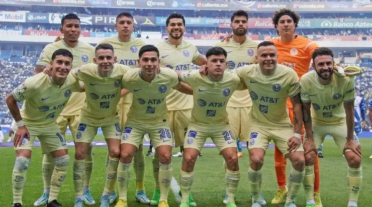 América posa antes de jugar con Puebla. (JAM Media)