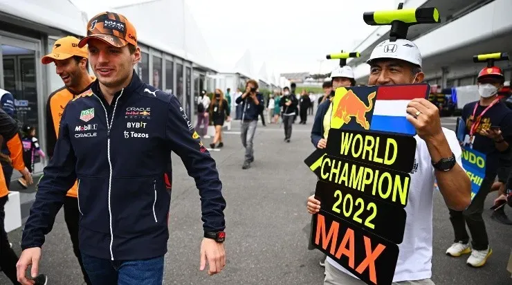 Preparan la fiesta de Verstappen. (Getty)