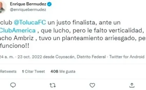 Foto: TW / Enrique Bermúdez