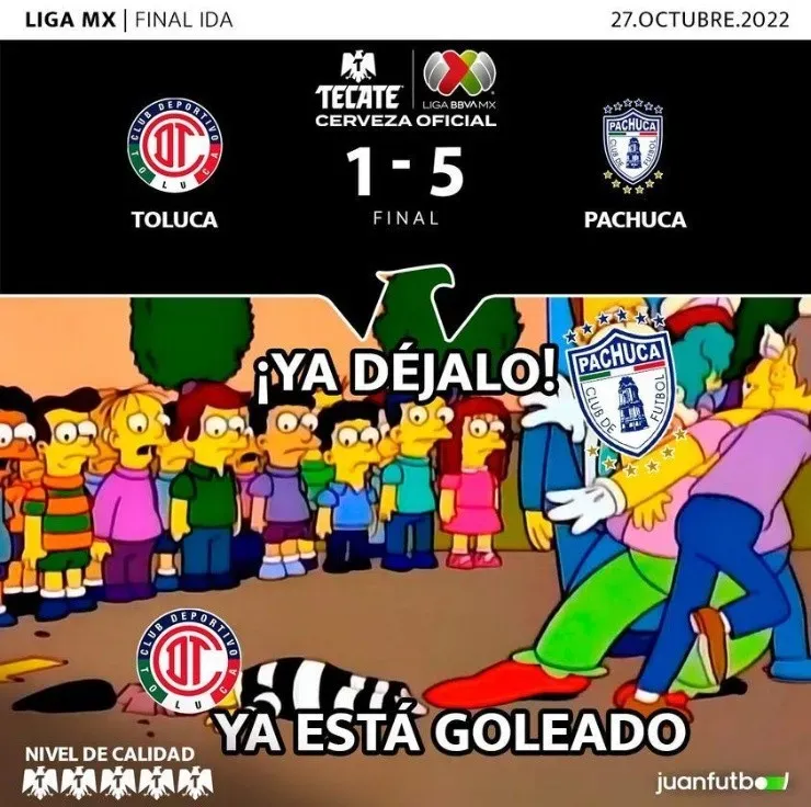 Memes del Toluca – Pachuca. (JuanFutbol)