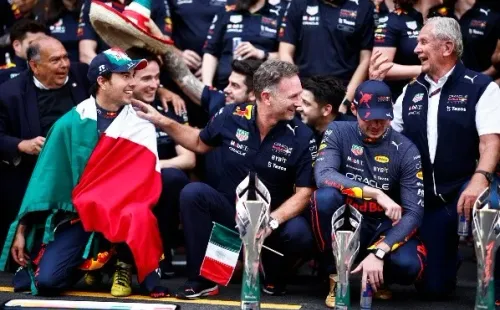 Checo y todo Red Bull contra Sky Sports F1 (Getty Images)